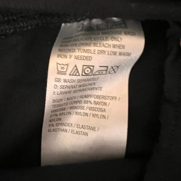 Belle by Kim Gravel Black Ankle Pants Workwear Minimalist Pull On Size 10 New - Picture 8 of 9